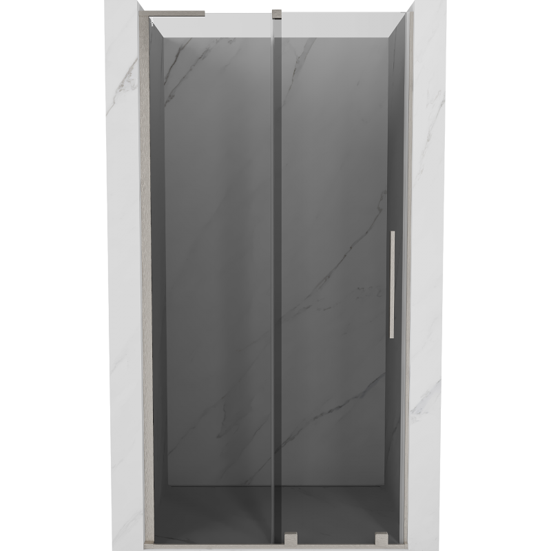 Mexen Velar L uși de duș glisante 110 cm, grafit, nichel periat - 871-110-003-41-97