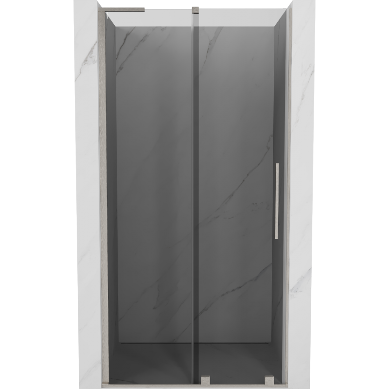 Mexen Velar L uși de duș glisante 120 cm, grafit, nichel periat - 871-120-003-41-97
