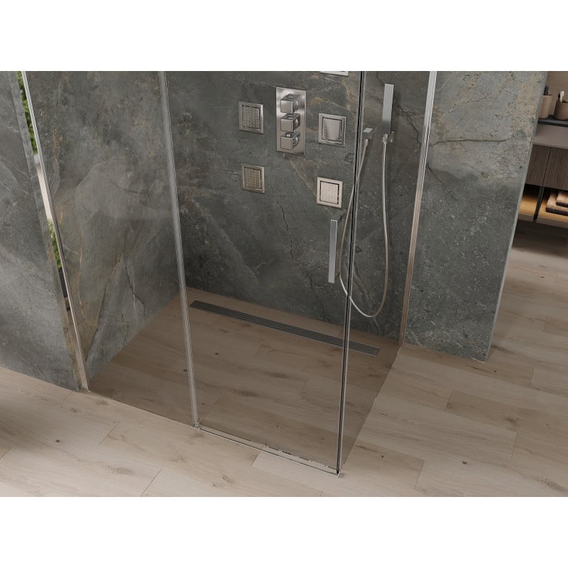 Mexen Omega cabină de duș glisantă 140 x 90 cm, transparentă, crom - 825-140-090-01-00