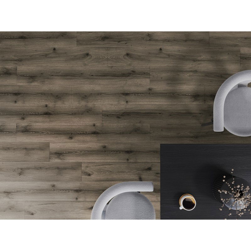 Mexen Sierra Vista vinyl padlóminták 1240 x 182 mm SPC 6,5 mm, IXPE 1,5 mm alátét, 4 V-bevágás, Tölgy - F1004-S