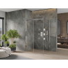 Mexen Omega 140 x 90 cm-es tolóajtós zuhanykabin, átlátszó, króm - 825-140-090-01-00