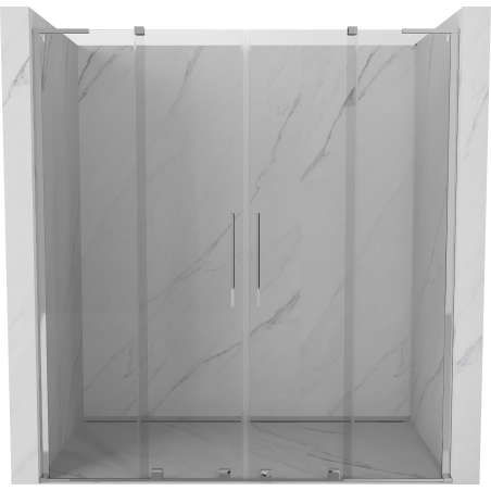 Mexen Velar L Duo uși de duș glisante 180 cm, transparent, crom - 871-180-003-02-01