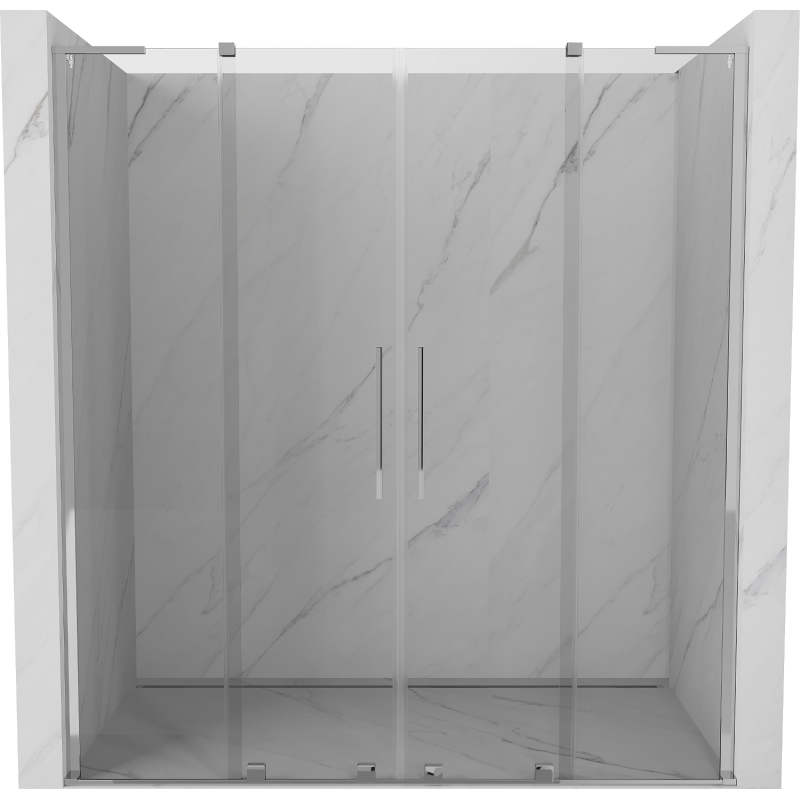 Mexen Velar L Duo uși de duș glisante 200 cm, transparent, crom - 871-200-003-02-01