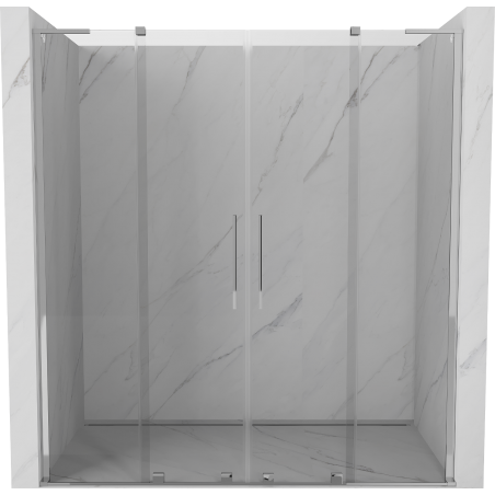 Mexen Velar L Duo uși de duș glisante 200 cm, transparent, crom - 871-200-003-02-01