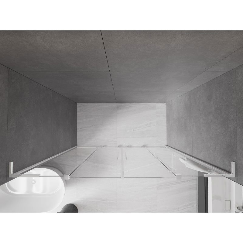 Mexen Velar L Duo uși de duș glisante 200 cm, transparent, crom - 871-200-003-02-01