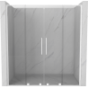 Mexen Velar L Duo uși de duș glisante 180 cm, transparente, albe - 871-180-003-02-20