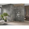 Mexen Omega 140 x 100 cm-es tolóajtós zuhanykabin, átlátszó, króm - 825-140-100-01-00