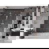 Mexen Velar L Duo uși de duș glisante 200 cm, transparent, alb - 871-200-003-02-20