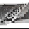 Mexen Velar L Duo uși de duș glisante 200 cm, transparent, alb - 871-200-003-02-20