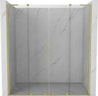 Mexen Velar L Duo uși de duș culisante 170 cm, transparent, auriu periat - 871-170-003-02-55