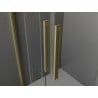 Mexen Velar L Duo uși de duș glisante 180 cm, transparent, auriu periat - 871-180-003-02-55