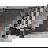 Mexen Velar L Duo uși duș glisante 170 cm, transparent, aur roz - 871-170-003-02-60