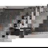 Mexen Velar L Duo uși de duș glisante 180 cm, transparent, aur roz - 871-180-003-02-60