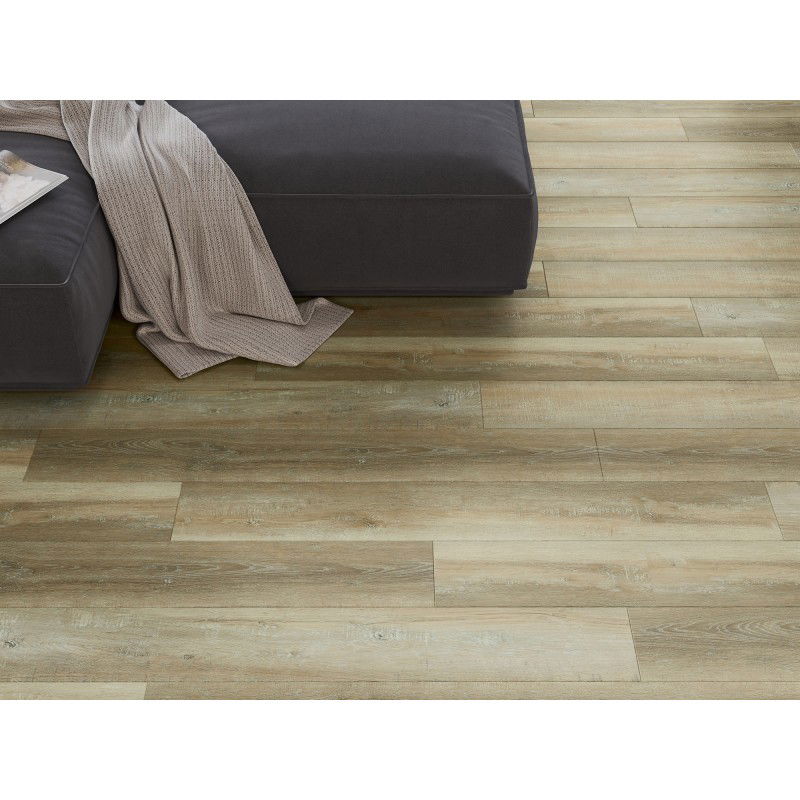 Mexen West Orange exemplu de panouri vinilice 1240 x 182 mm SPC 6,5 mm, suport IXPE 1,5 mm, 4 V-Fuga, Stejar - F1009-S