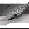 Mexen Velar L Duo uși duș glisante 180 cm, transparent, gri armat periat - 871-180-003-02-66