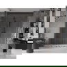 Mexen Velar L Duo uși duș glisante 180 cm, transparent, gri armat periat - 871-180-003-02-66