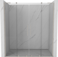 Mexen Velar L Duo ușă duș glisantă 180 cm, transparent, nichel periat - 871-180-003-02-97