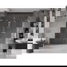 Mexen Velar L Duo uși de duș glisante 200 cm, transparent, nichel periat - 871-200-003-02-97