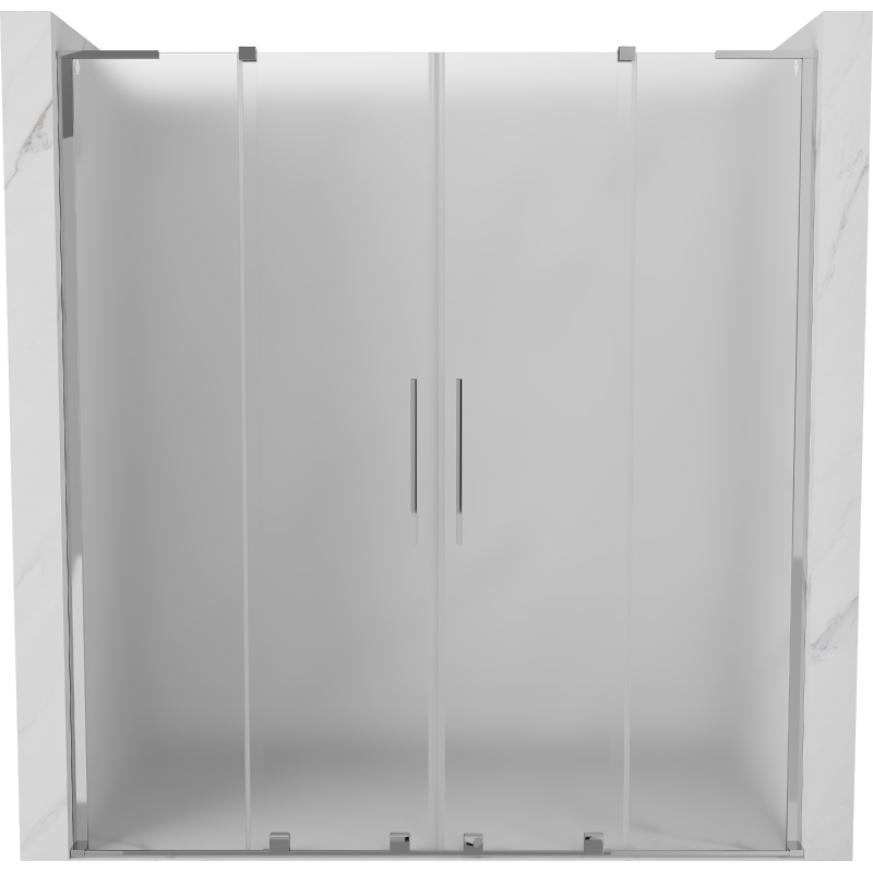 Mexen Velar L Duo uși de duș glisante 170 cm, satinate, crom - 871-170-003-32-01
