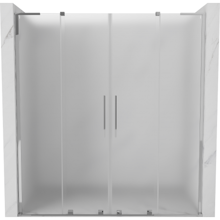 Mexen Velar L Duo toló zuhanyajtó 200 cm, matt, króm - 871-200-003-32-01
