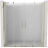 Mexen Velar L Duo uși de duș glisante 180 cm, satin, aurii - 871-180-003-32-50