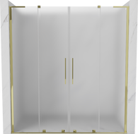 Mexen Velar L Duo uși de duș glisante 180 cm, satin, aurii - 871-180-003-32-50