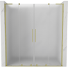 Mexen Velar L Duo uși de duș glisante 180 cm, satinat, aurite șlefuite - 871-180-003-32-55