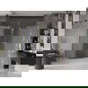Mexen Velar L Duo uși de duș glisante 180 cm, satinat, aurite șlefuite - 871-180-003-32-55