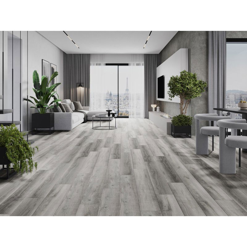 Mexen Santa Clara probă panouri vinilice 1240 x 182 mm SPC 6,5 mm, suport IXPE 1,5 mm, 4 V-Fuga, Stejar - F1010-S