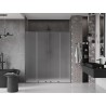 Mexen Velar L Duo tolóajtós zuhanyajtó 170 cm, matt, szálcsiszolt gun gray - 871-170-003-32-66