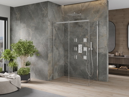Mexen Omega cabină de duș glisantă 160 x 90 cm, transparentă, cromată - 825-160-090-01-00