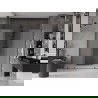 Mexen Velar L Duo uși de duș glisante 170 cm, mat, gun metal - 871-170-003-32-95