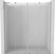 Mexen Velar L Duo uși de duș glisante 180 cm, saten, nichel periat - 871-180-003-32-97