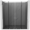 Mexen Velar L Duo tolóajtós zuhanyajtó 200 cm, grafit, króm - 871-200-003-42-01