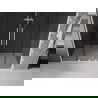 Mexen Velar L Duo uși de duș glisante 180 cm, grafit, alb - 871-180-003-42-20