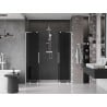 Mexen Velar L Duo tolóajtós zuhanykabin 170 cm, grafit, fehér - 871-170-003-42-20