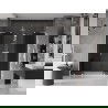 Mexen Velar L Duo uși de duș glisante 180 cm, grafit, alb - 871-180-003-42-20