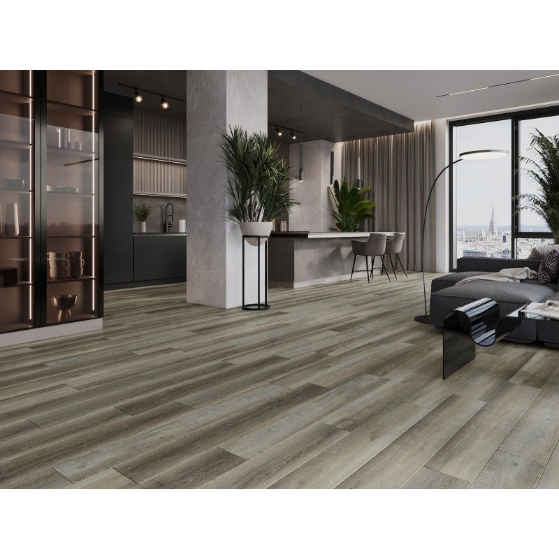 Mexen Aspen probă de panouri din vinil 1240 x 182 mm SPC 6,5 mm, substrat IXPE 1,5 mm, 4 V-Fugă, Stejar - F1012-S