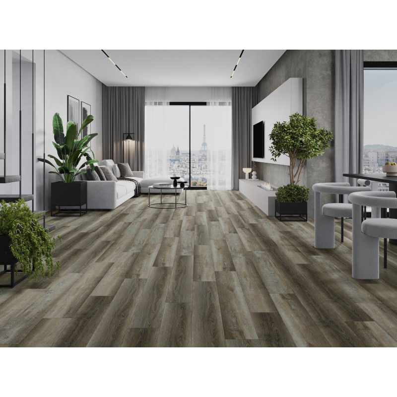 Mexen Aspen probă de panouri din vinil 1240 x 182 mm SPC 6,5 mm, substrat IXPE 1,5 mm, 4 V-Fugă, Stejar - F1012-S