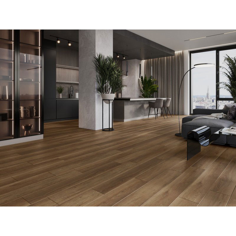 Mexen Queen Creek vinil panel minta 1240 x 182 mm SPC 6,5 mm, IXPE 1,5 mm alátét, 4 V-Fuga, Tölgy - F1013-S