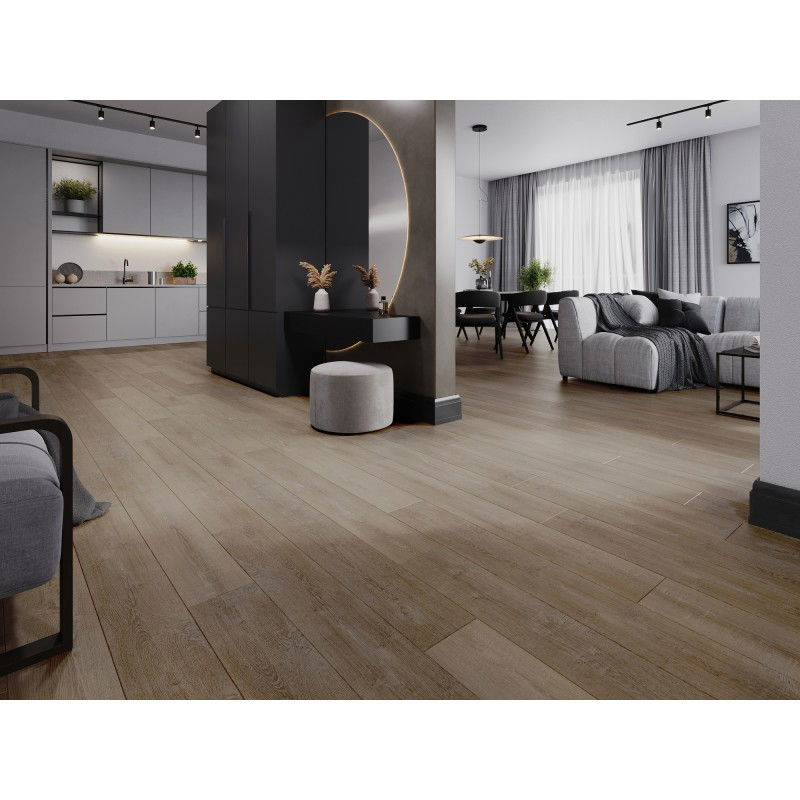 Mexen Windsor SPC 6,5 mm-es, IXPE alátéttel 1,5 mm, 4 V-fuga, Tölgy vinyl padlóminta - F1016-S