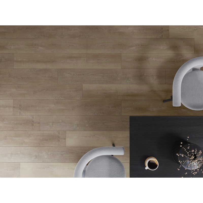 Mexen Windsor minta vinyl padlólap 1240 x 182 mm SPC 6,5 mm, IXPE alátét 1,5 mm, 4 V-fuga, Tölgy - F1016-S