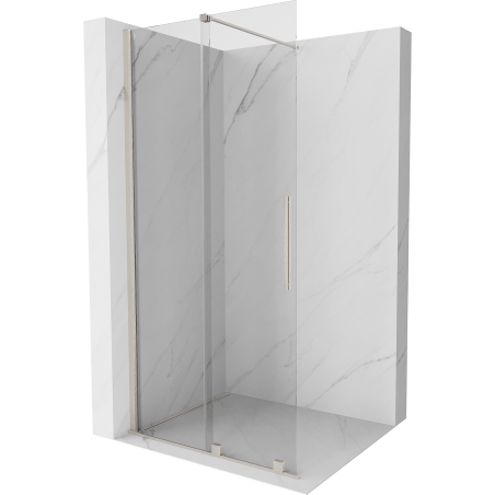 Mexen Velar Walk-in eltolható zuhanyfal, 70 x 200 cm, átlátszó 8 mm, kefélt nikkel - 871-070-000-03-97