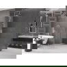 Mexen Velar tolóajtós zuhanyfal Walk-in 85 x 200 cm, átlátszó 8 mm, kefélt nikkel - 871-085-000-03-97