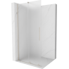 Mexen Velar Walk-in zuhanyfal eltolható 75 x 200 cm, deres 8 mm, kefélt nikkel - 871-075-000-33-97