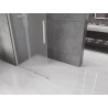 Mexen Velar Perete de duș glisant Walk-in 110 x 200 cm, înghețat 8 mm, nichel periat - 871-110-000-33-97