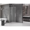 Mexen Velar Perete de duș glisant Walk-in 110 x 200 cm, înghețat 8 mm, nichel periat - 871-110-000-33-97