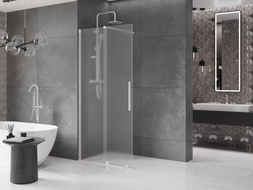 Mexen Velar Walk-in tolózuhanyfal 110 x 200 cm, deres 8 mm, szálcsiszolt nikkel - 871-110-000-33-97
