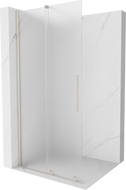 Mexen Velar eltolható walk-in zuhanyfal 80 x 200 cm, deres 8 mm, csiszolt nikkel - 871-080-000-33-97