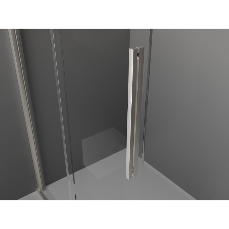 Mexen Velar Walk-in tolózuhanyfal 110 x 200 cm, deres 8 mm, szálcsiszolt nikkel - 871-110-000-33-97